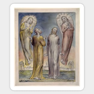 andrew simon peter searching for christ 1819 - William Blake Sticker